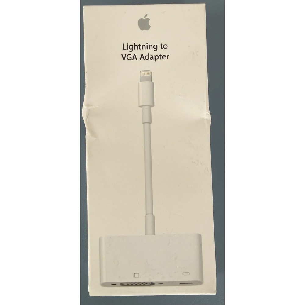 Apple Lightning to VGA Adapter White Lightning‎ to VGA Female Connector